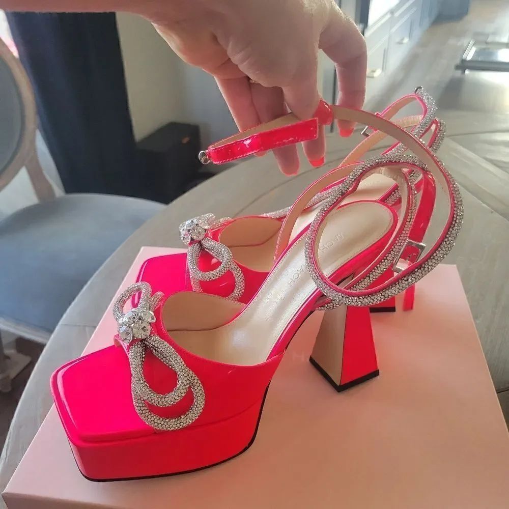 New MACH & MACH Platform sandals shoes 39.5